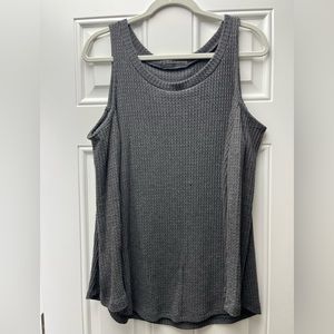 Cherish brand gray cold shoulder top